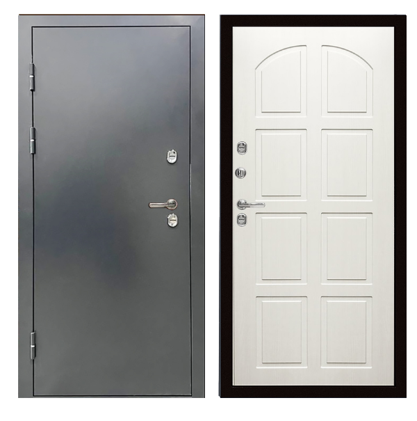 Входная дверь Дива 102 Антик Серый терморазрыв