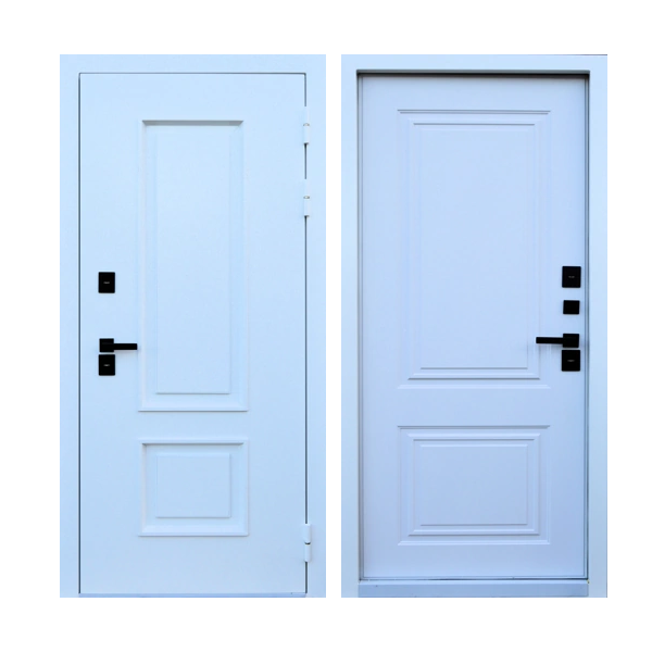 Входная дверь Luxor termo 2 белая шагрен