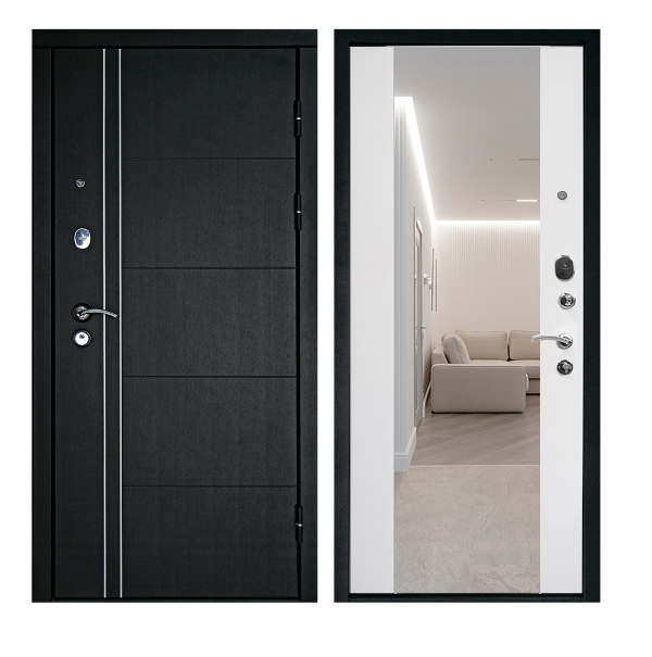 Входная дверь Райтвер Т-Люкс Z - Белое дерево