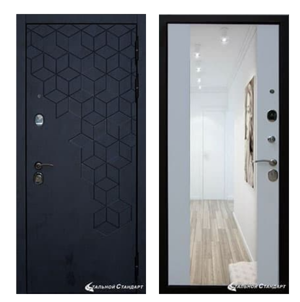 Входная дверь Броня Лабиринт с зеркалом