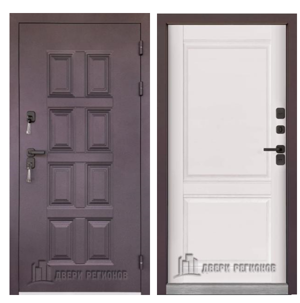 Входная дверь Двери регионов Винтер термо аляска белый