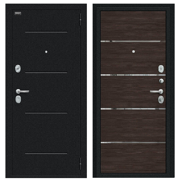 Входная дверь BRAVO Лайн Wenge Veralinga