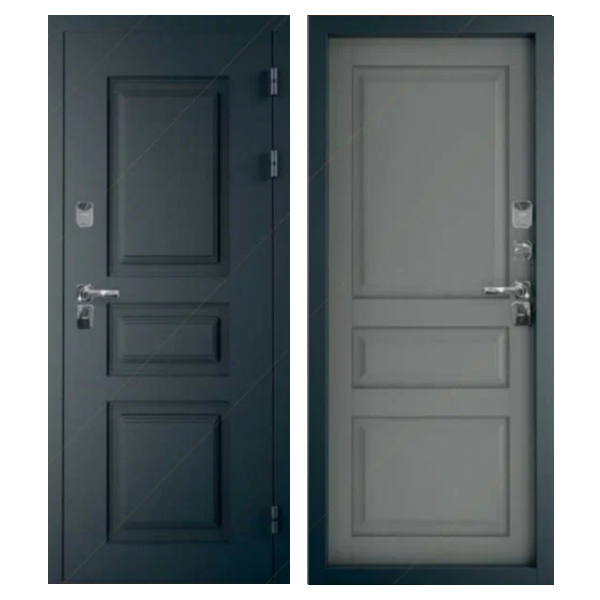 Входная дверь Промет Винтер Термо Букле-Оникс Софт серый