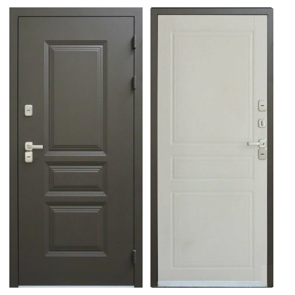 Входная дверь Промет Винтер муар Белый грунт