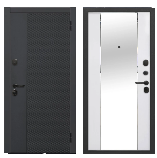 Входная дверь Броня Флорида с зеркалом фацет