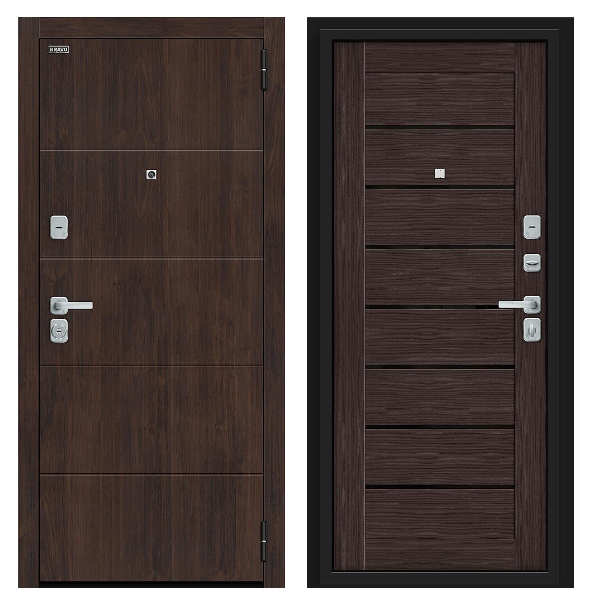 Входная дверь BRAVO Прайм/BChrome Wenge Melinga