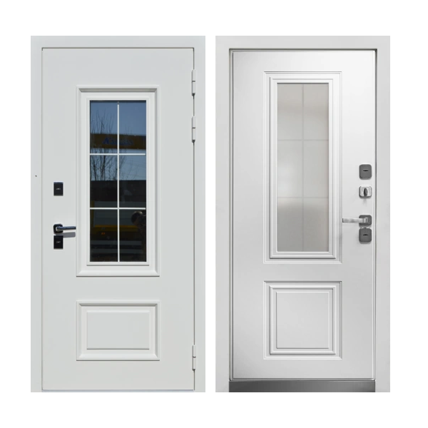 Входная дверь Luxor termo 3 Белая Шагрень