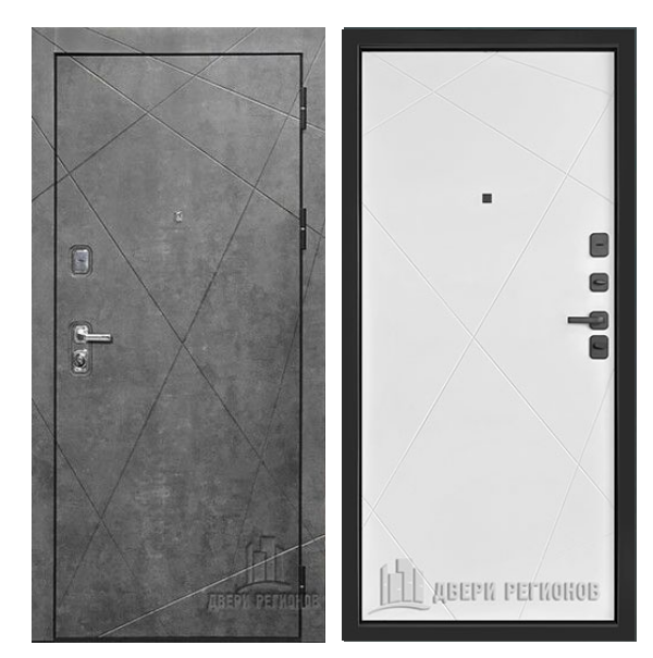 Входная дверь Двери регионов Прогресс Лайт  Шагрень Белая