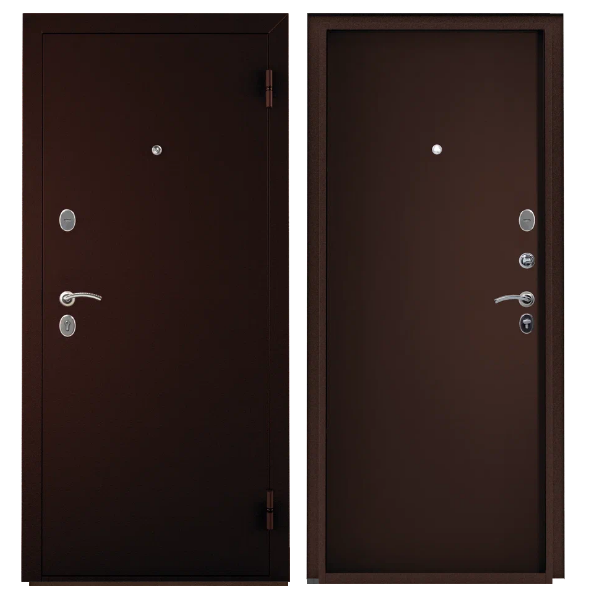 Входная дверь Промет Титан мет/мет Медный антик