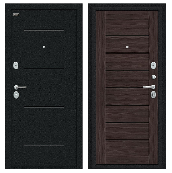 Входная дверь BRAVO Техно Wenge Veralinga