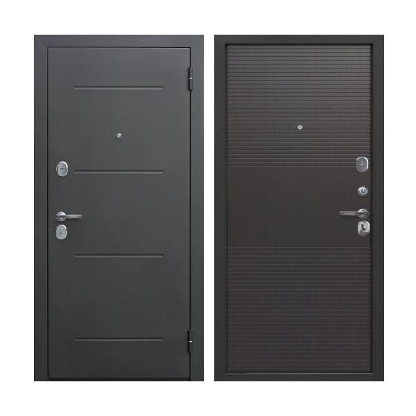 Входная дверь Феррони 7,5 см серебро Темный Кипарис