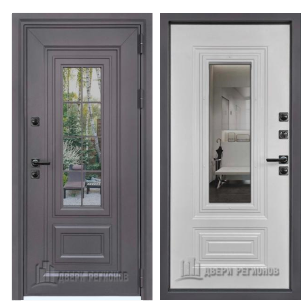 Входная дверь Двери регионов Сибирь Термо Белая матовая