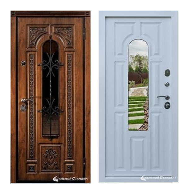 Входная дверь Броня Лацио Дуб золотой Белый