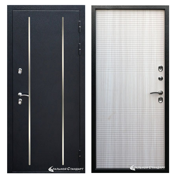 Входная дверь Стальной стандарт с терморазрывом Графит