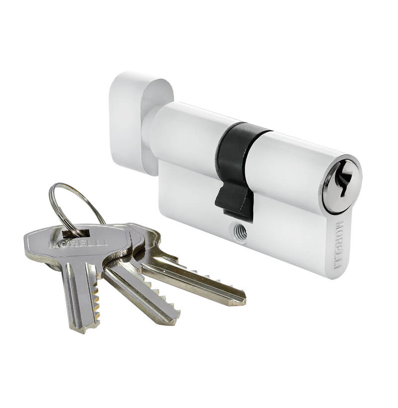 Ключевой цилиндр Morelli 60CK с поворотной ручкой (60 мм)