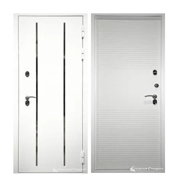 Входная дверь Стальной стандарт с терморазрывом Белый