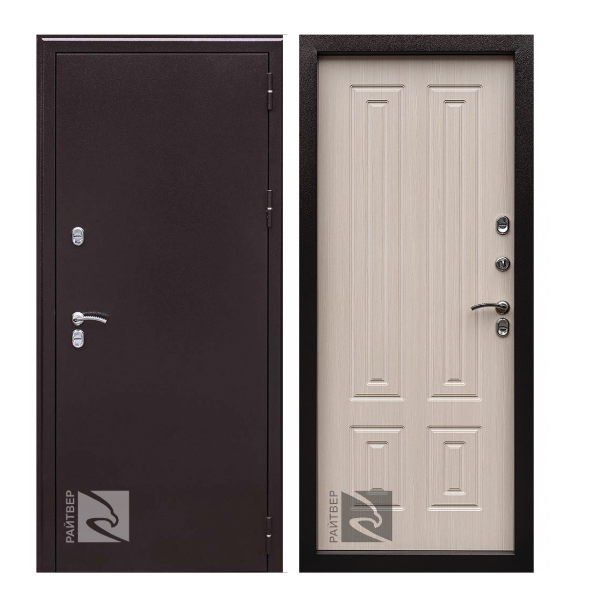 Входная дверь Райтвер Термо-К Дуб беленый