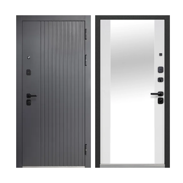 Входная дверь Luxor 2 МДФ Вертикаль Зеркало