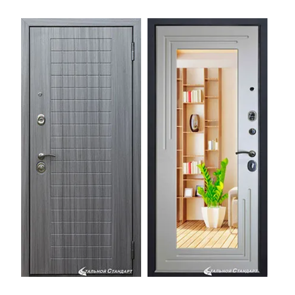 Входная дверь Стальной стандарт S7 (зеркало)