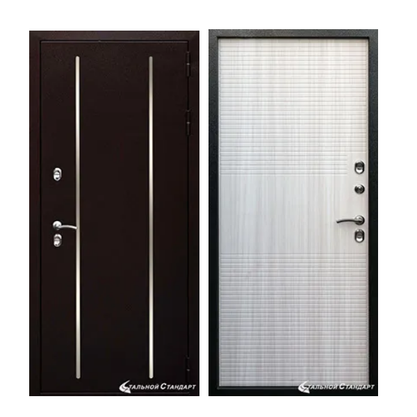 Входная дверь Стальной стандарт (антик медь) с терморазрывом