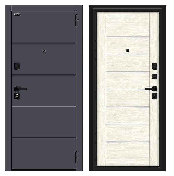 Входная дверь BRAVO Прайм/SBlack Nordic Oak