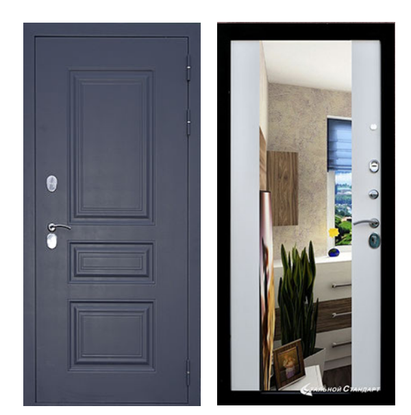 Входная дверь Броня Консул зеркало с терморазрывом (7024)