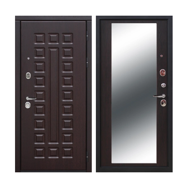 Входная дверь Феррони СЕНАТ зеркало Венге