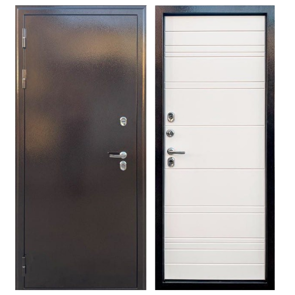 Входная дверь Дверной Континент Термаль Люкс Белая