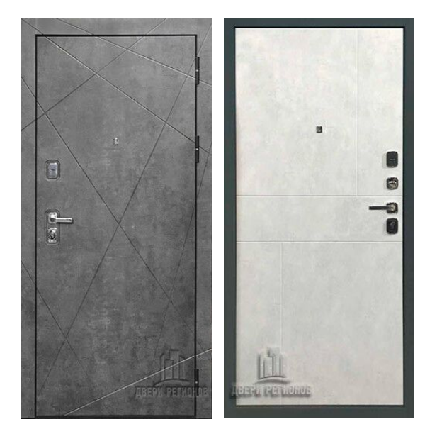 Входная дверь Двери регионов Прогресс светлый бетон