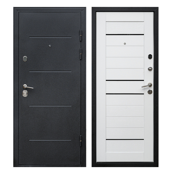 Входная дверь Уральские двери LS23 - Ясень белый