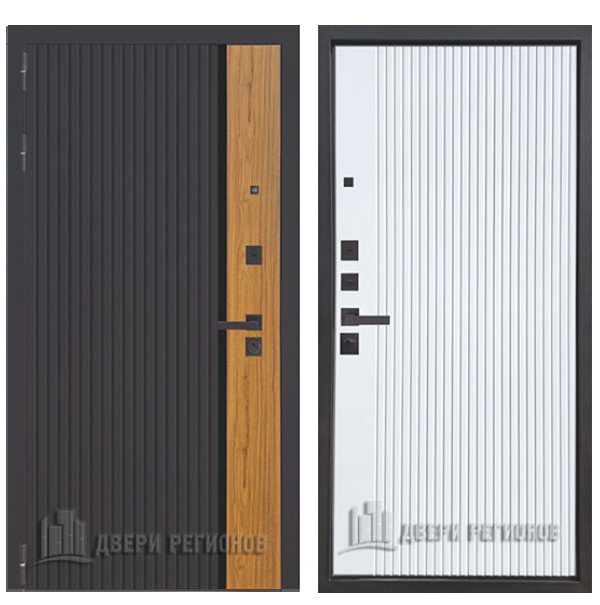 Входная дверь Двери регионов Страж К-14 Velluto Bianco