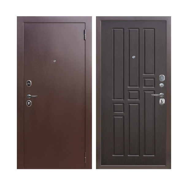 Входная дверь Феррони  8 мм медь Венге