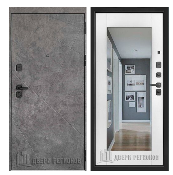 Входная дверь Двери регионов Прогресс Лайт Z Шагрень Белая