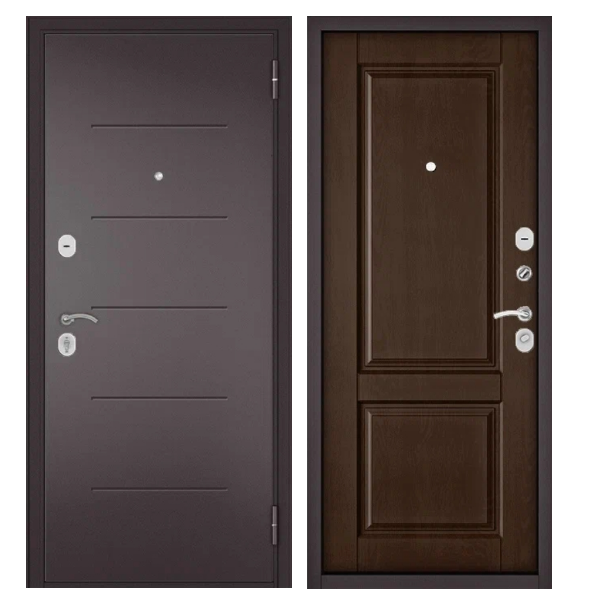 Входная дверь Мастино ХОУМ ЭКО Букле шоколад/Дуб коньяк (103)